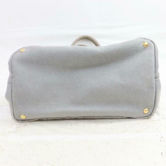 Prada Grey Stone Canapa Style 2-Way Satchel Tote Cross Body - Picture 3 of 9